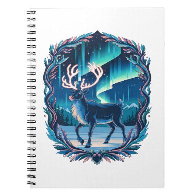 Magic Reindeer Glow Anteckningsbok (Framsidan)