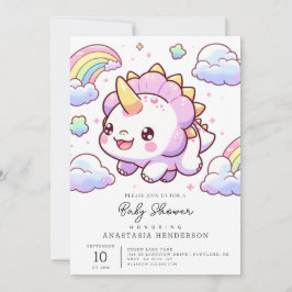 Magic Roligt Dinosaur Baby Shower Inbjudningar