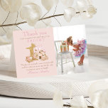 Magic rosa Castle Kingdom Birthday Tack Kort<br><div class="desc">Magic rosa Castle Kingdom Birthday Tack-kort</div>