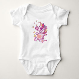 Magic Rosa Unicorn with Stars and Hearts T Shirt