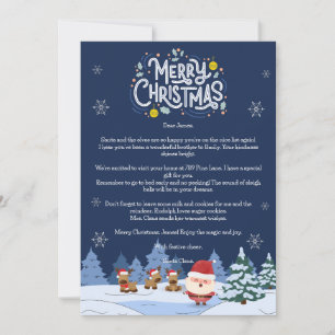 Magic Santa Brev Card Julkort