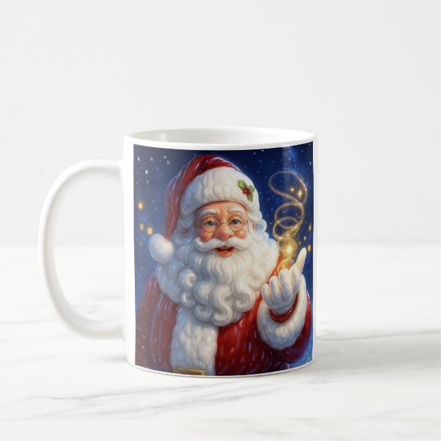 Magic Santa jul Kaffemugg (Vänster)