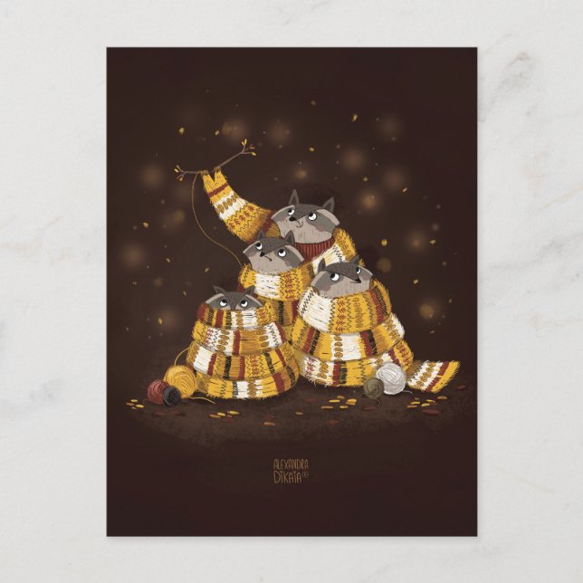 Magic Scarf av Alexandra Dikaia Vykort (Framsida)