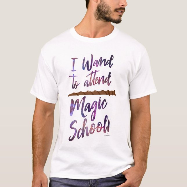 Magic School Funny Wizard Trollspö Slogan T Shirt (Framsida)