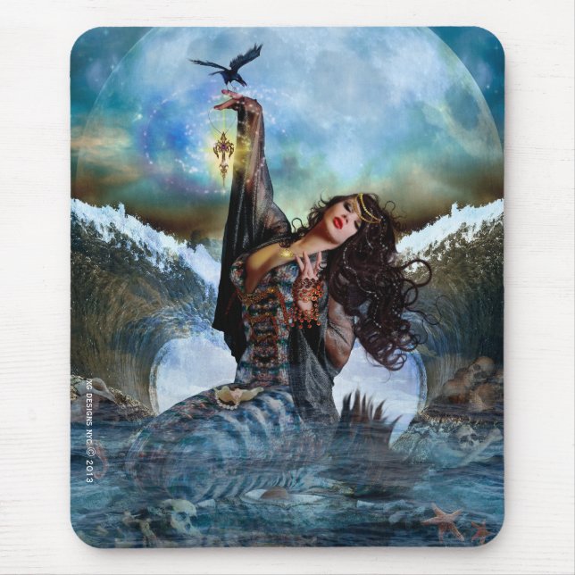 Magic Sea Witch Sjöjungfru Mousepad Musmatta (Framsidan)