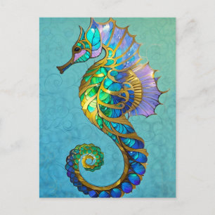 Magic Seahorse-vykort Vykort