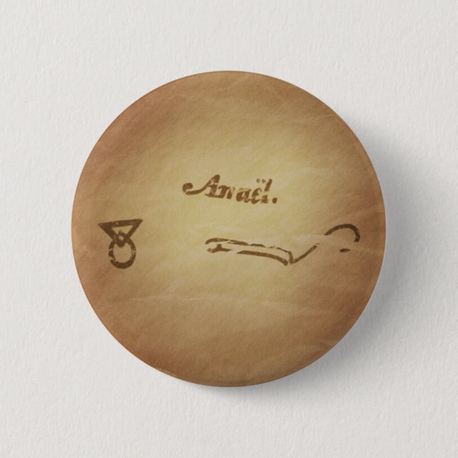 Magic Seal Angel Anael Protection Magic Charms Knapp (Framsida)