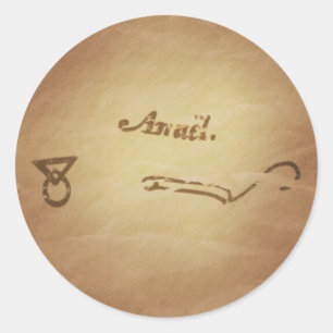 Magic Seal Angel Anael Protection Magic Charms Runt Klistermärke
