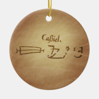 Magic Seal Angel Cassiel Protection Magic Charms Julgransprydnad Keramik