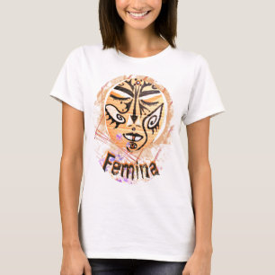 Magic Shaman Ansikte Femina Enchantress Art T-Shir T Shirt