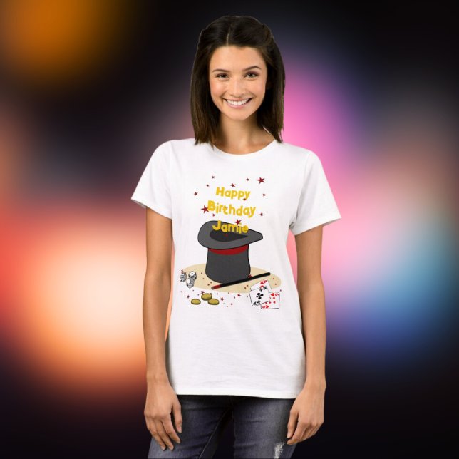 Magic Show Birthday Temaparty Parent T Shirt (Magic Show Birthday Theme Party Parent T-Shirt)