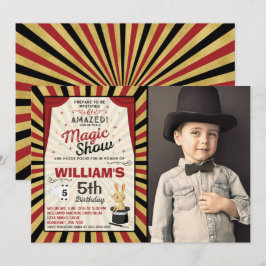 Magic Show Party vid Magic Birthday-inbjudan Inbjudningar