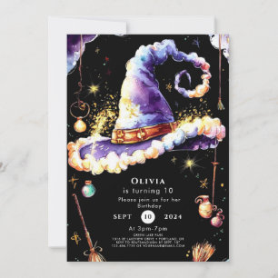 Magic Simple Boho Wizard Birthday Inbjudningar