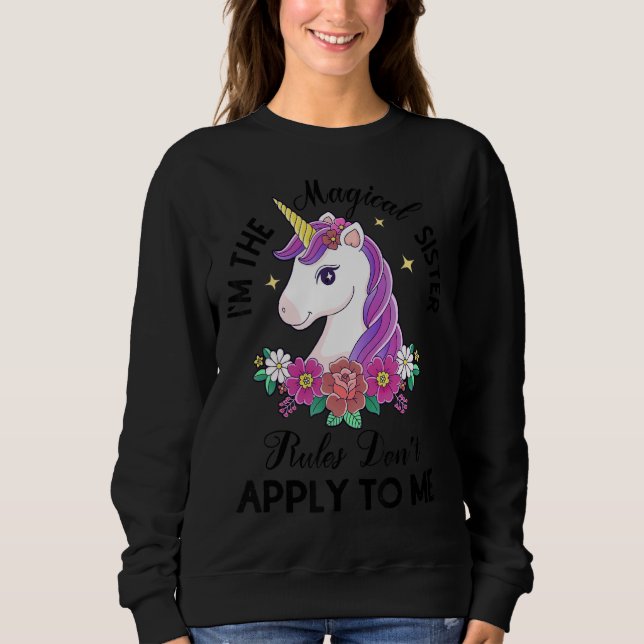 Magic Sister Regler gäller inte mig Syskon T Shirt (Framsida)