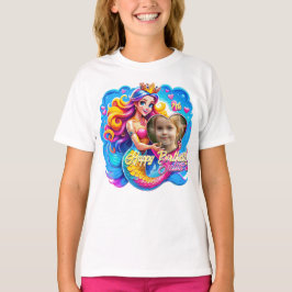 Magic Sjöjungfru Birthday Delight, anpassad gåva T Shirt