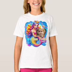 Magic Sjöjungfru Birthday Delight, anpassad gåva T Shirt