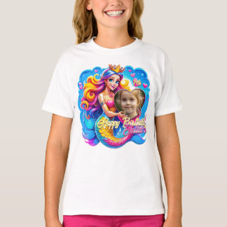 Magic Sjöjungfru Birthday Delight, anpassad gåva T Shirt