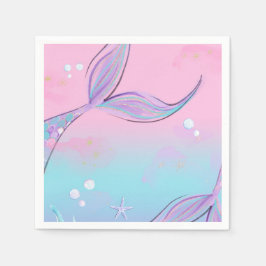 Magic Sjöjungfru Svan Party Napkins Pappersservett