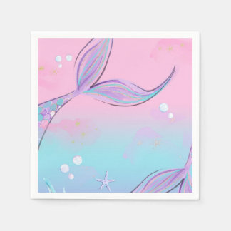 Magic Sjöjungfru Svan Party Napkins Pappersservett