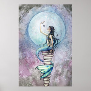 Magic Sjöjungfru Watercolor Poster av Molly Harris
