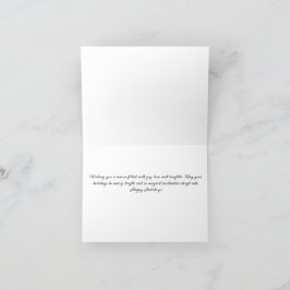 Magic Sleigh Ride med svart julklapp Helgkort