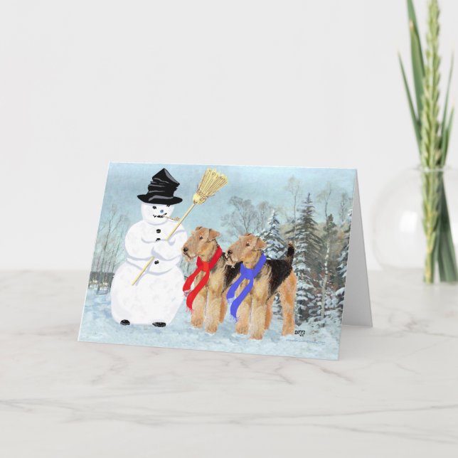 Magic Snögubbe Helgkort (Framsida)