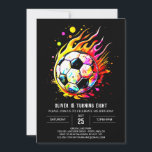 Magic Soccer Kids Editable Birthday Inbjudningar<br><div class="desc">Björka på ett magiskt firande med vår magiska fotbolls-kids redigerbara födelsedagsinbjudan. Den här fantastiska designen slår smidigt ihop stollig i barndomen med fotboll och skapar en inbjudan som fångar fantasin. Med de redigerbara funktionerna kan du snabbt göra anpassningen och sömlöst lägga till information om ditt barns namn och party. Den...</div>