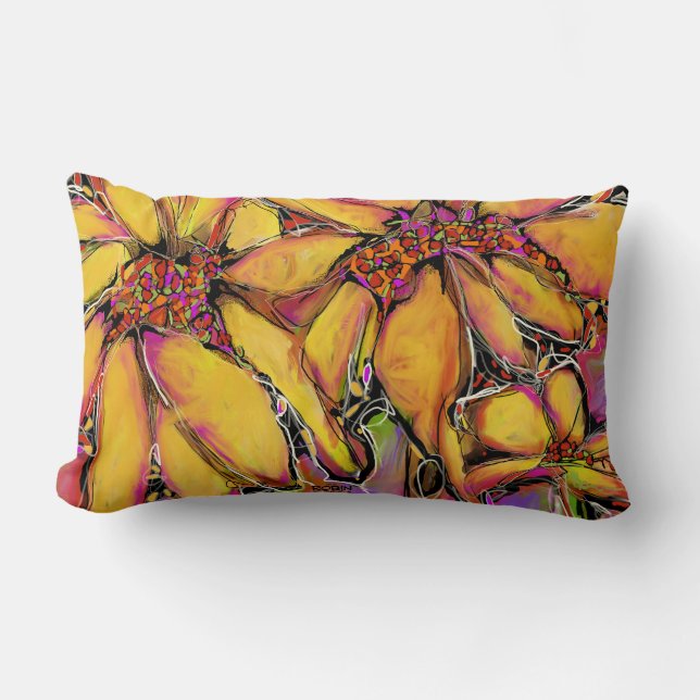 "Magic" Solrossolroslumbalfyllning Lumbarkudde (Framsida)