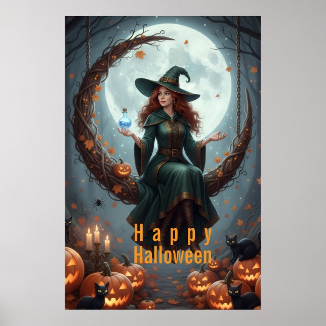 Magic Sorcery Halloween Family Poster (Framsidan)