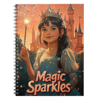 Magic Sparkles Princess Journal - Roligt Notebook Anteckningsbok