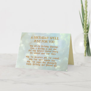 Magic Spell Birthday Card Helgkort