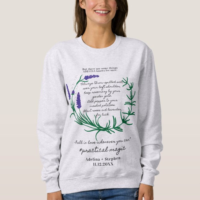 Magic Spell Salt Rosemary Lavender Kärlek Hallowee T Shirt (Framsida)