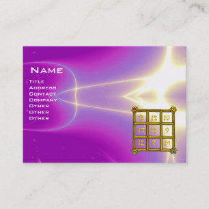 MAGIC SQUARE 33 , Rosa ,Violet Lila Visitkort