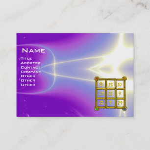 MAGIC SQUARE 33 Ultra Violet Lila Fractal Vågar Visitkort