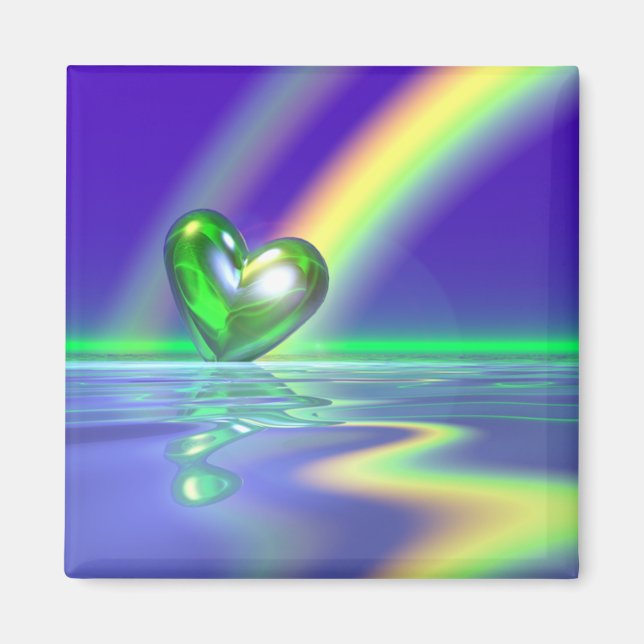 Magic St. Patrick's Day Heart Magnet (Framsidan)