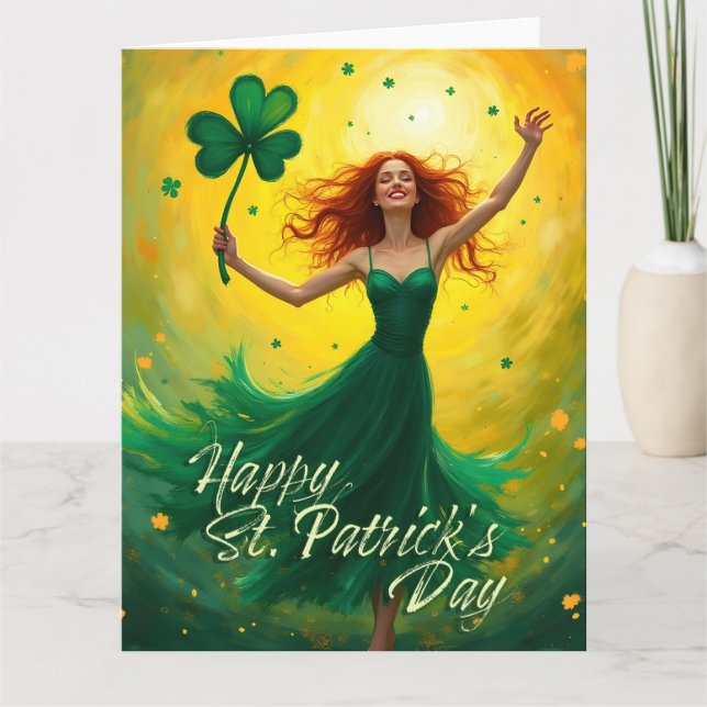 Magic St. Patrick's Day Kort (Framsida)