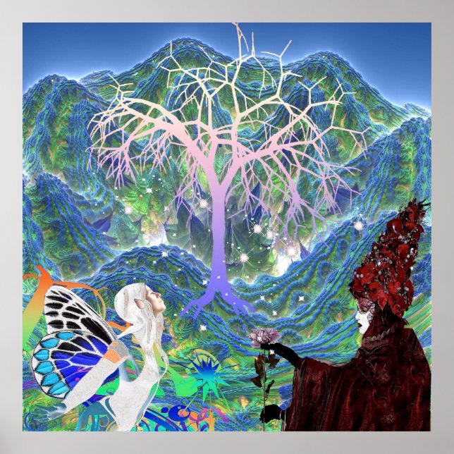 Magic Star Träd Poster (Framsidan)