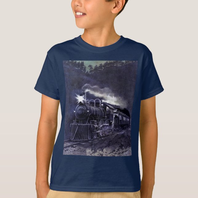 Magic Steam Engine Victorian Tåg Tee (Framsida)