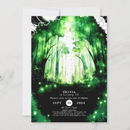 Magic Stollig Woodland Birthday Inbjudningar