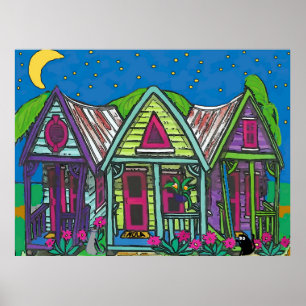 Magic Street Cottages, New Orleans Poster