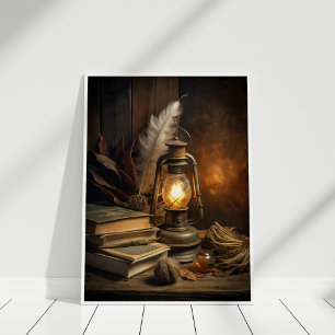 Magic Study Wall Art - Vintage Candlelit Magic Poster