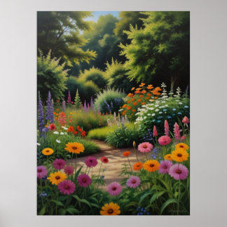 Magic Summer Garden Acrylic Poster