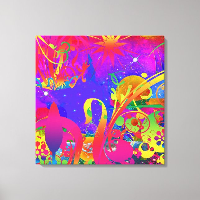 Magic Summer Garden Canvastryck (Framsida)