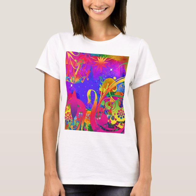 Magic Summer Garden T Shirt (Framsida)