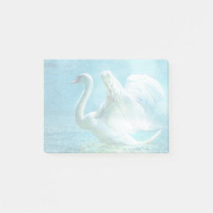 Magic Svan under en sommardusch Post-it Block