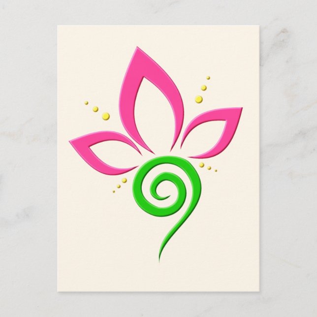 Magic Svan under en sommardusch Vykort (Framsida)