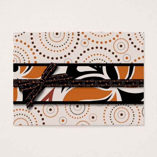 Magic Swirls och Halloween Prints Visitkort (Framsidan)