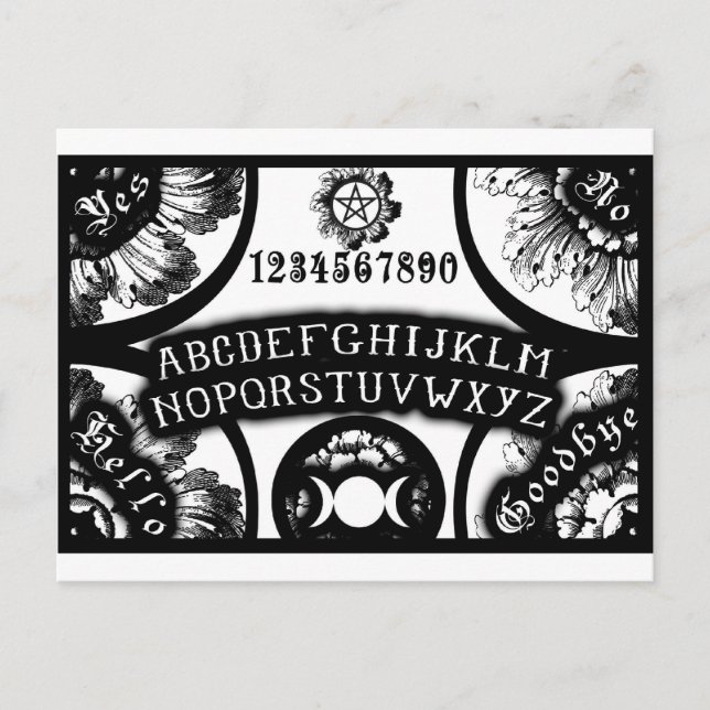 Magic Talking Occult Board Design Vykort (Framsida)