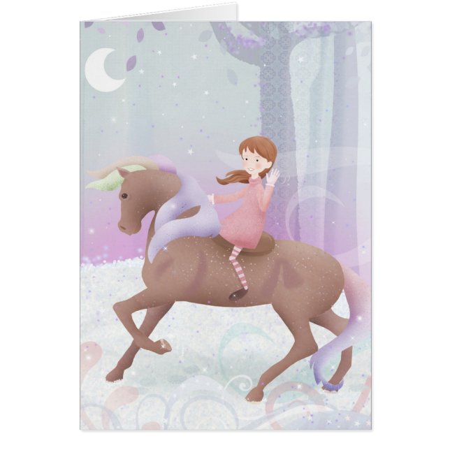 Magic the Pony Hälsningskort (Framsidan)