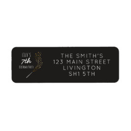 Magic themed Party Returadress Stickers Etikett